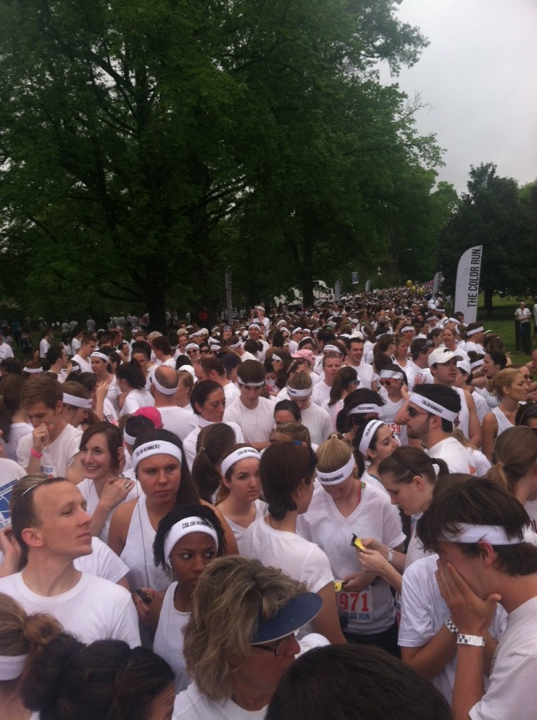 The color run crowd Atlanta