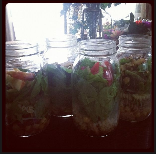 Experimenting with Salad in a Jar