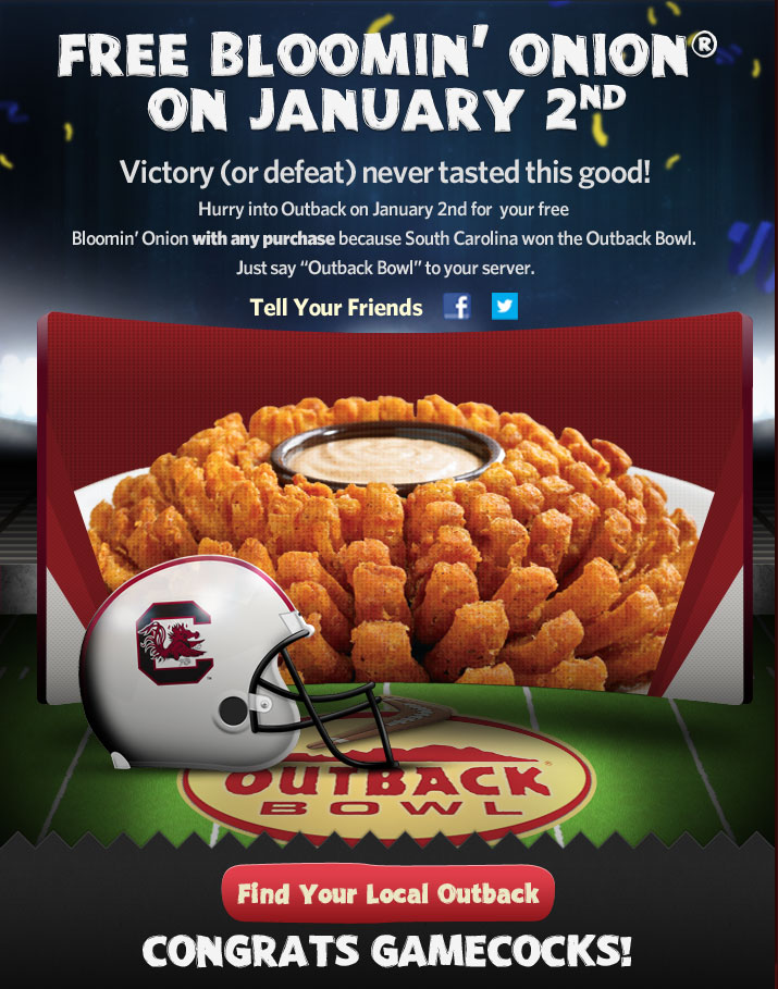 Outback Bowl Marketing TheGreatDanaJ