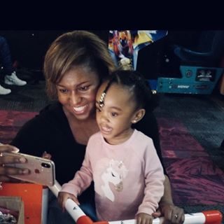 Happy Birthday @baby.demi.rose! Can’t believe you are 4. Here’s a #tbt to before we were socially distancing and you went skating for the first time. Love this photo of us. 📸 - @teniamonique